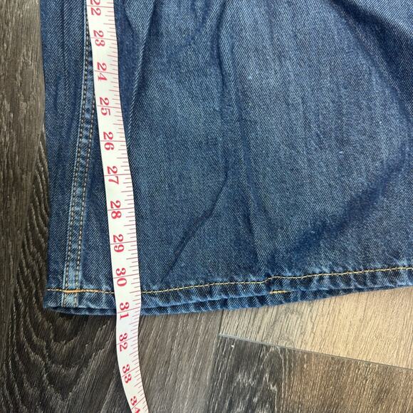 The Drop Alba Dark Indigo Wide Leg High Rise Relaxed Denim Size 29 NWT - Picture 11 of 12